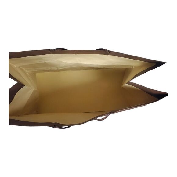 Louis Vuitton Paper Shopping Bag Classic Brown 19x16x9" Designer Authentic - Picture 5 of 14